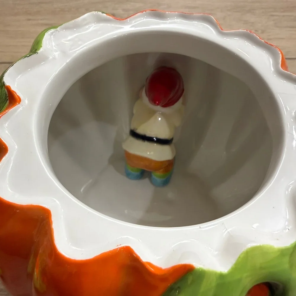 Pumpkin Cookie Jar Santa Elf Gnome‎ Bee Halloween Autumn Ceramic Golly Gee